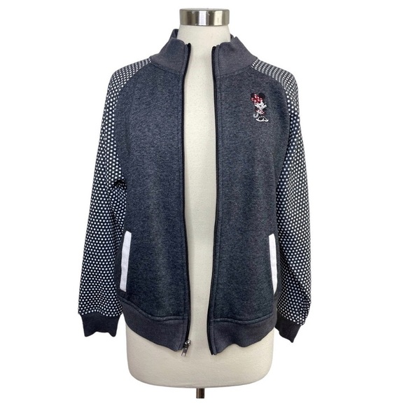 DISNEY PARKS Minnie Embroidered Zip Up size L - Picture 8 of 8